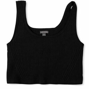 Wild Fable Black Ribbed Crop Top